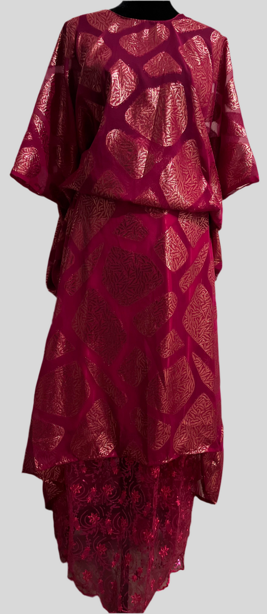 ROBE ROSE FONCÉ